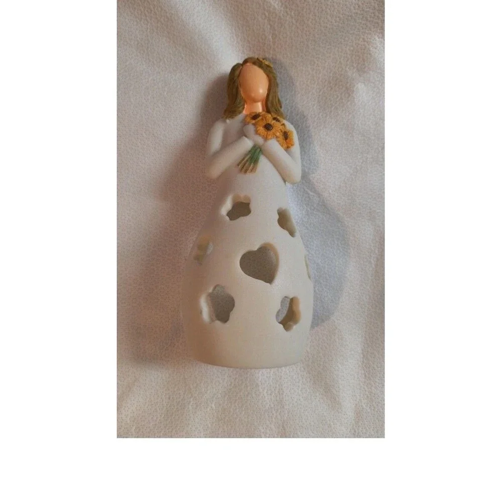 Oakiway Sunflower Girl Candle Votive.   Excellent Condition.   Votive Only